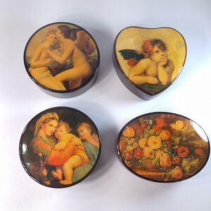 Vintage Trinket Boxes Raphael Cherubs & Classical Angel Decorative Keepsakes